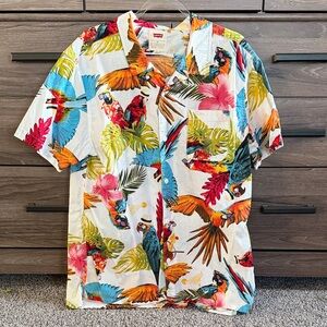 Levi's Multicolor Tropical Print Casual Button Down Shirt